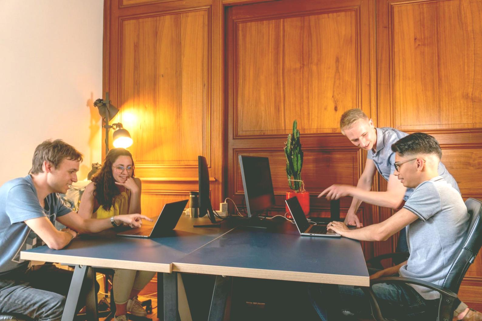 Financial planning workspace with budgeting tools